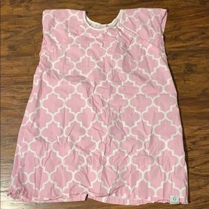 Gownies hospital labor & delivery gown, pink/white